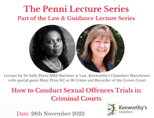 28th November – The Penni Lecture Series: How To Conduct Sexual Offences Trials in Criminal Courts