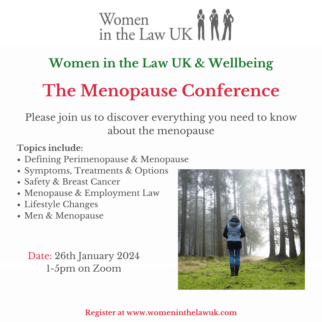 26th January The Menopause Conference Women In The Law UK